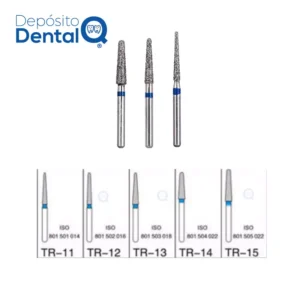 Fresa de Diamante Troncocónica Punta Redonda TR (5 uds)