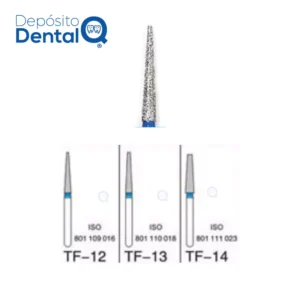 Fresa de Diamante Troncocónicas Punta Plana TF (5 uds)