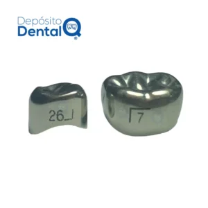 Corona Temporal Preformadas Acero Molares Superiores Dentsply