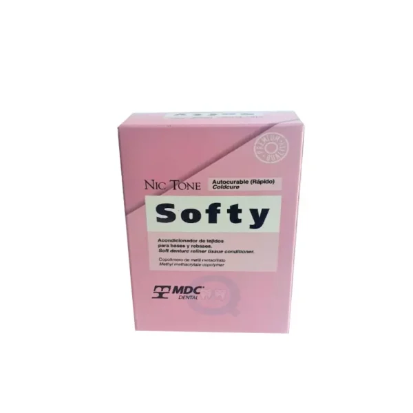 Acrílico Acondicionador de Tejidos Autocurable Rápido Softy con 80 gr y 40 ml MDC Dental