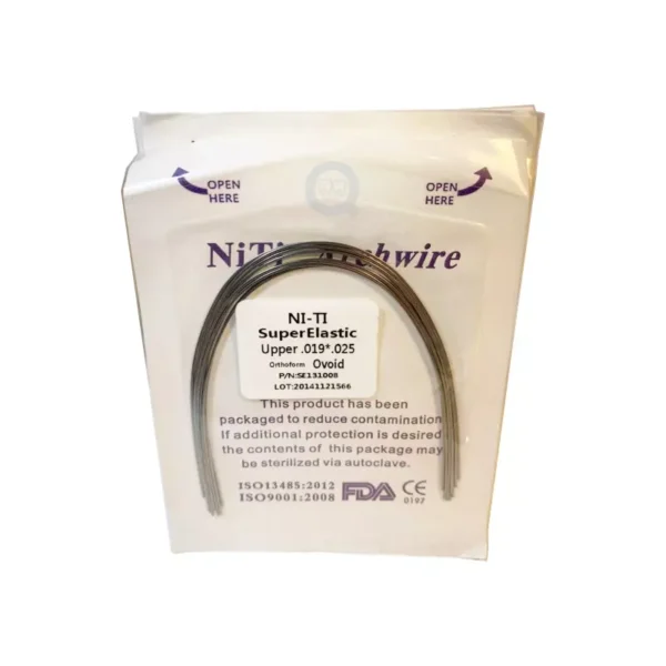 Arcos de NiTi SuperElastic Ovoides 10 Pzas