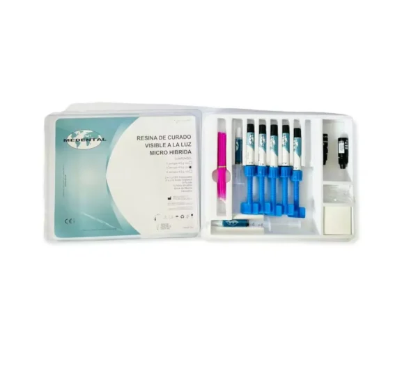 Kit de 5 Resinas Microhíbridas con 2 Adhesivos Medental