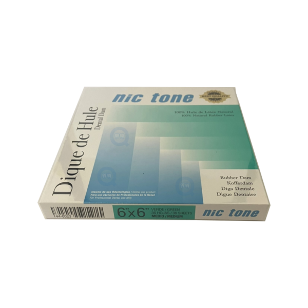 Diques de Hule Nic Tone 6x6" MDC Dental