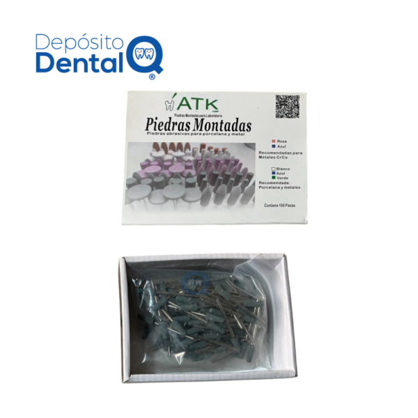 Piedras Montadas Verdes para Porcelana y Metal ATK