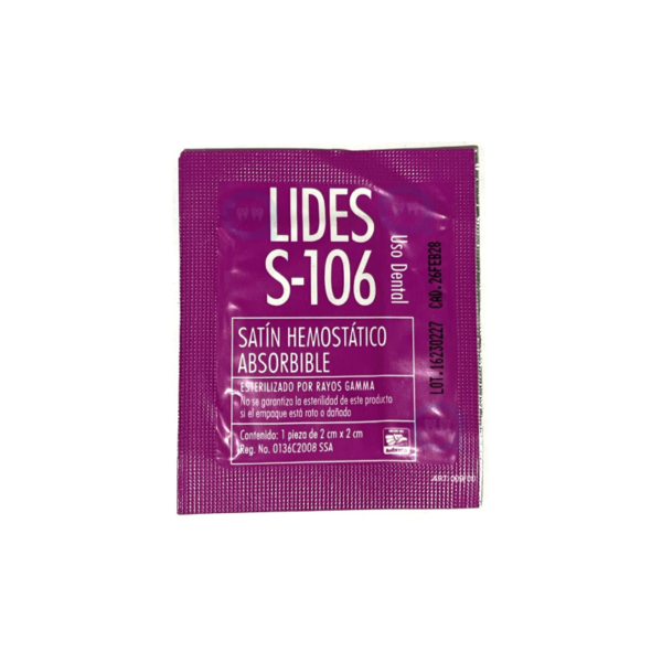 Satín hemostático Lides s-106